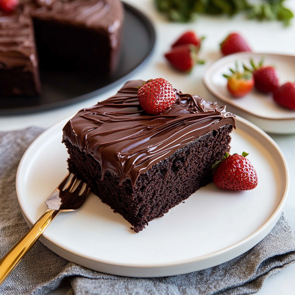 Recipe preparation for chocolate cake recipe