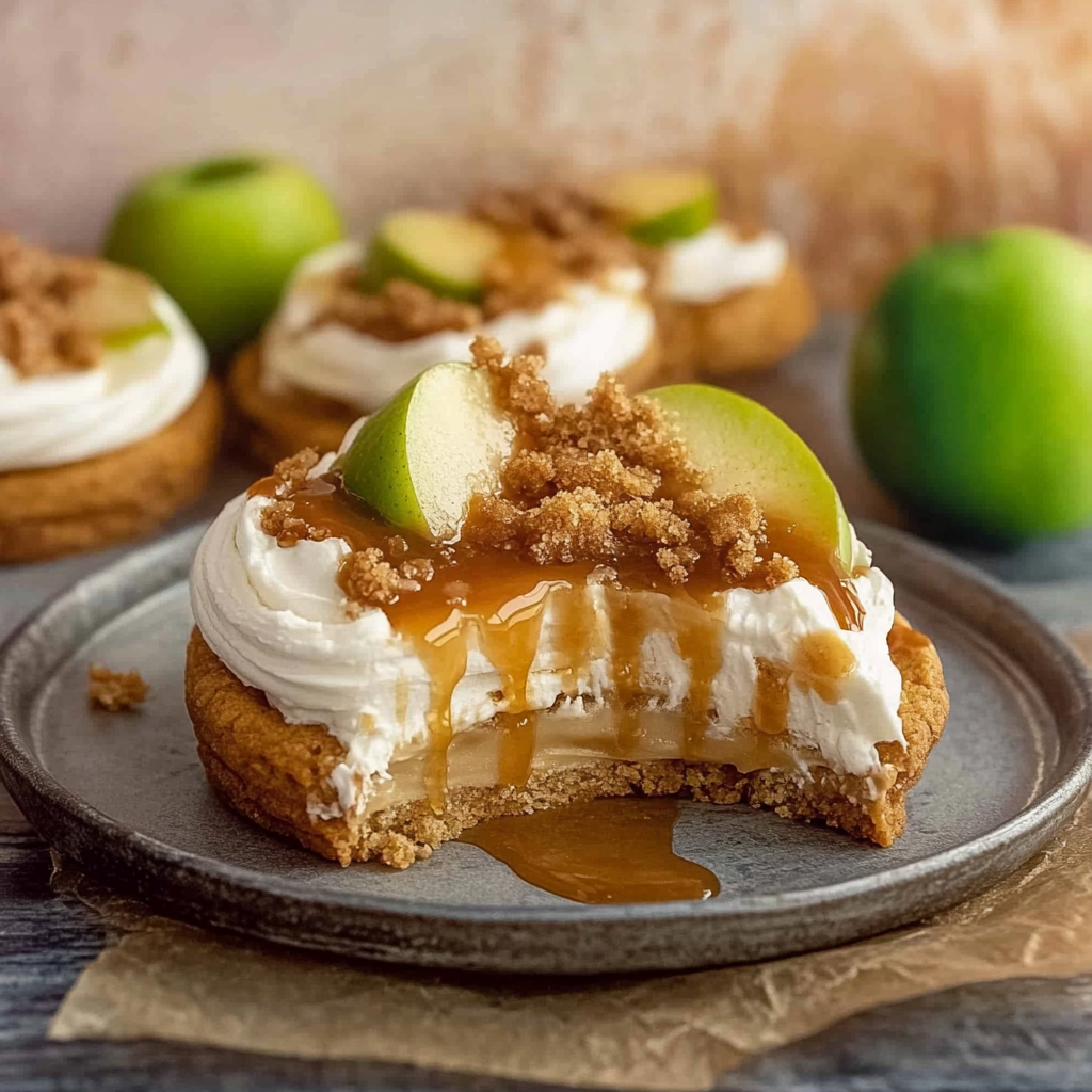 Recipe preparation for caramel apple cookies