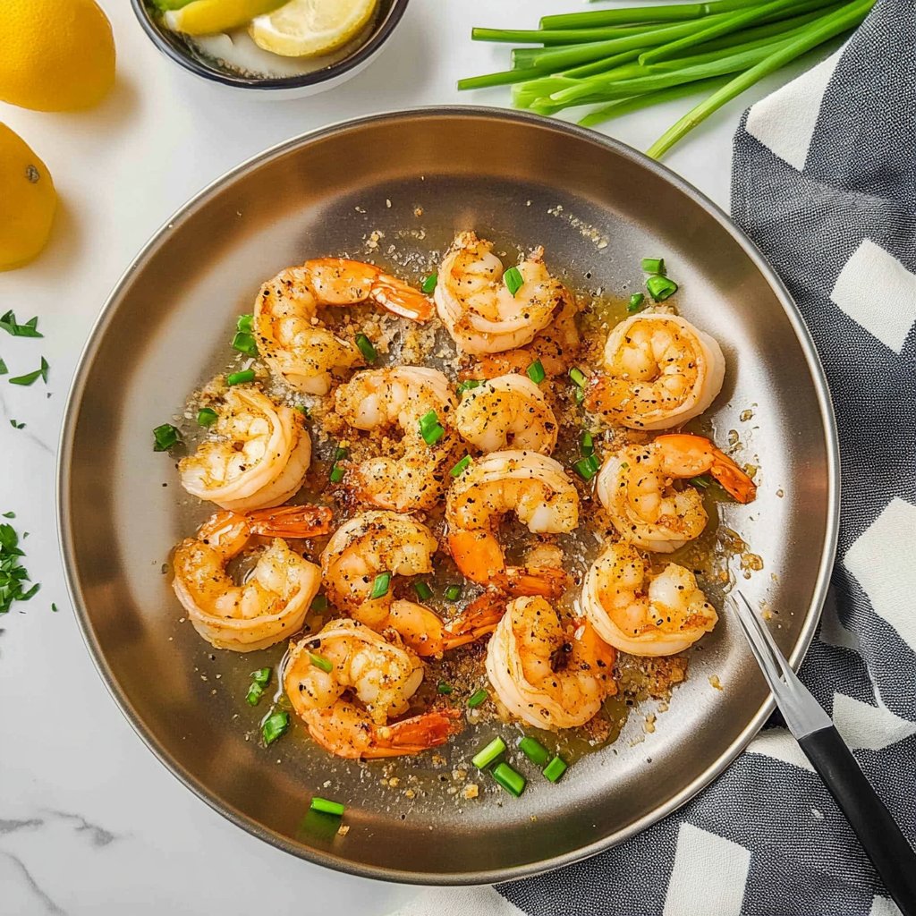Recipe preparation for salt and pepper shrimp