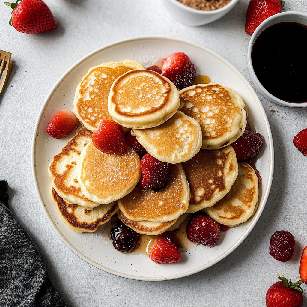 Recipe preparation for mini pancakes