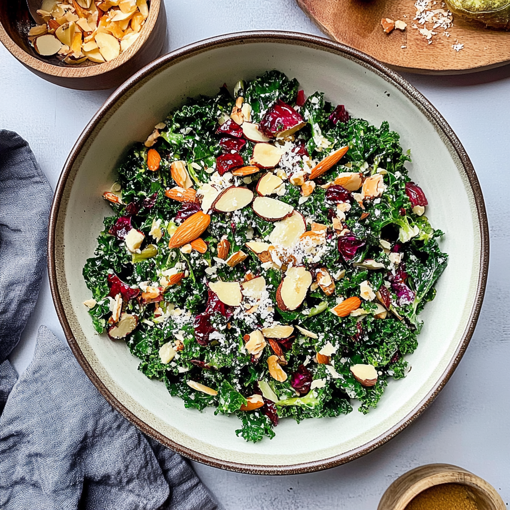 Recipe preparation for kale salad recipes