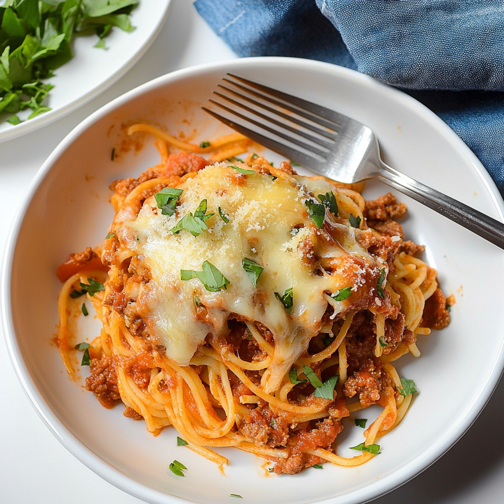 Recipe preparation for spaghetti pie recipe