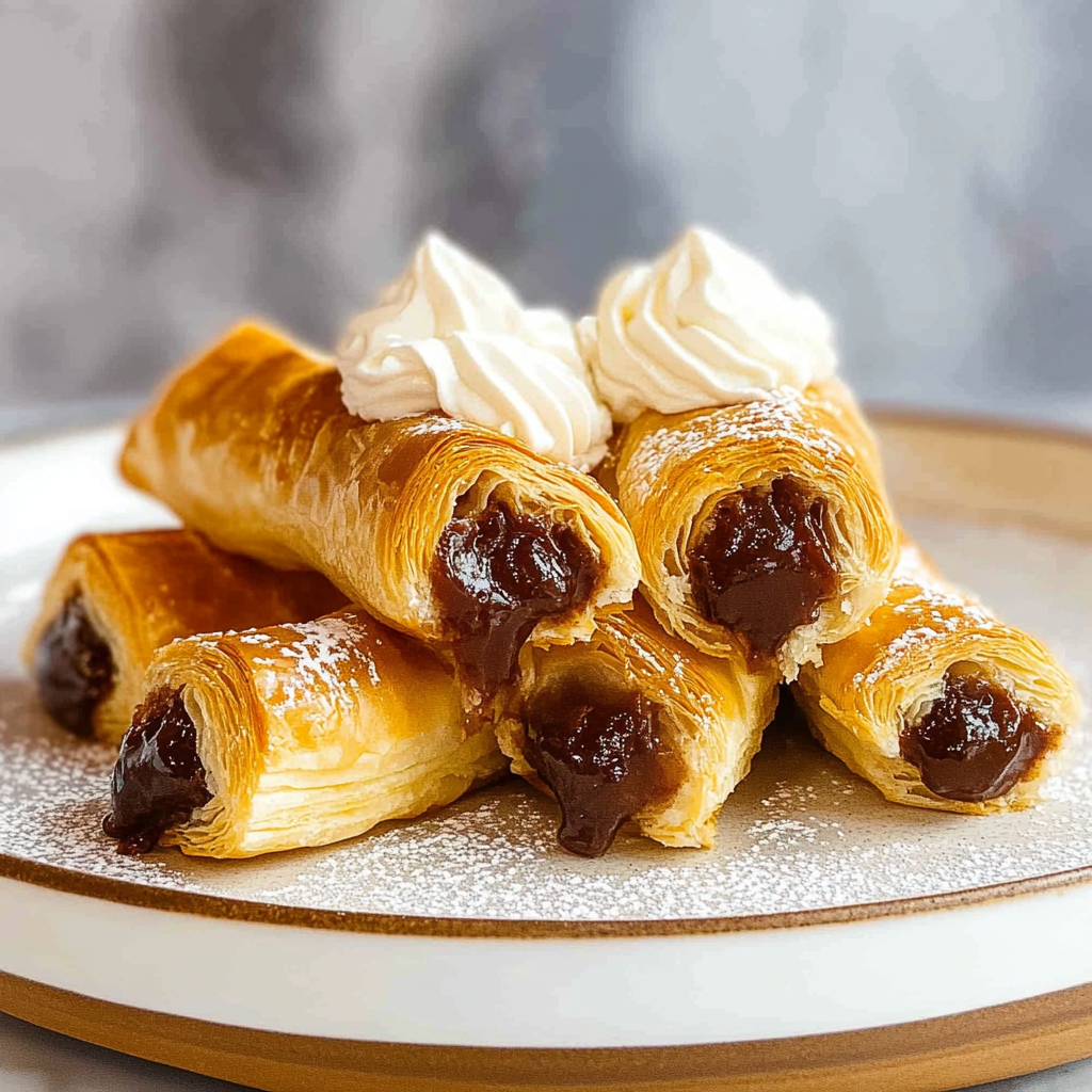 Recipe preparation for puff pastry dessert