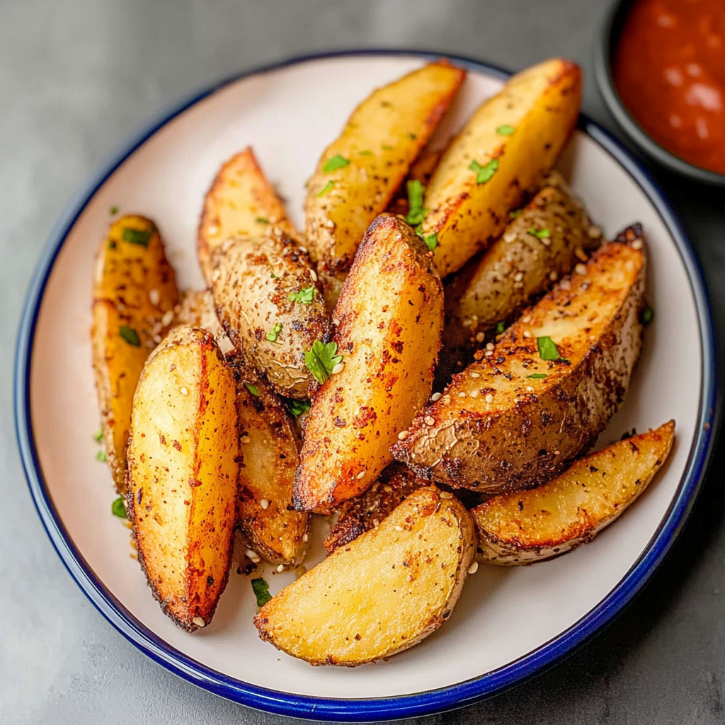 Recipe preparation for homemade potato wedges