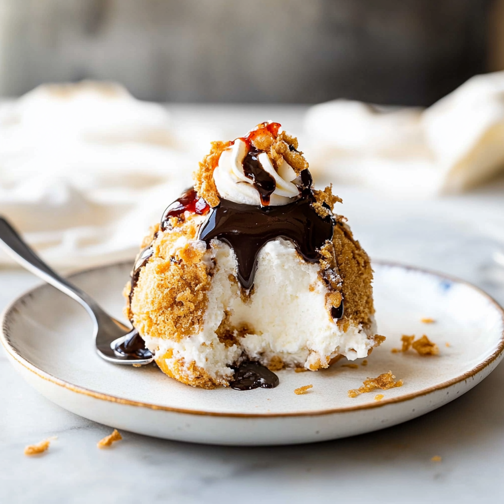 Recipe preparation for fried ice cream