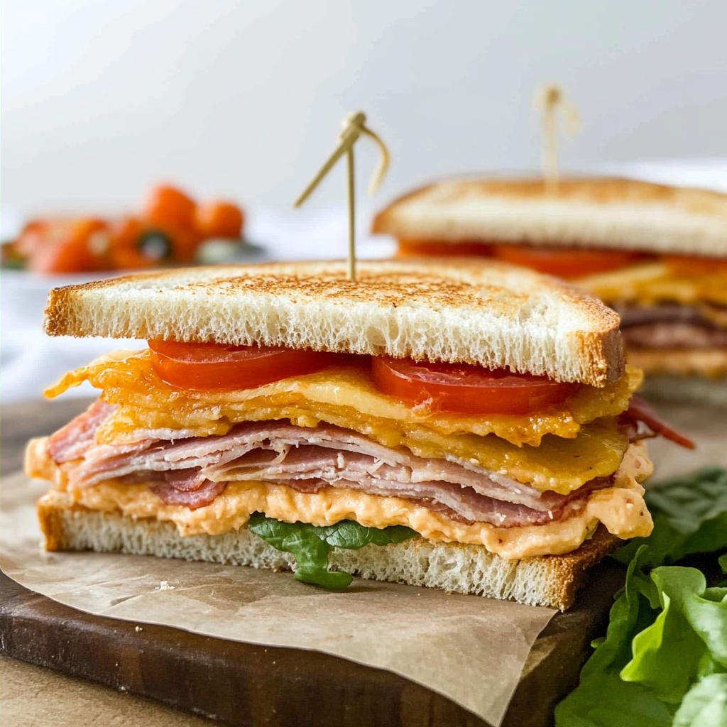 Recipe preparation for club sandwich