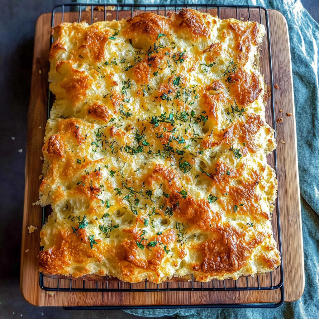 Recipe preparation for focaccia