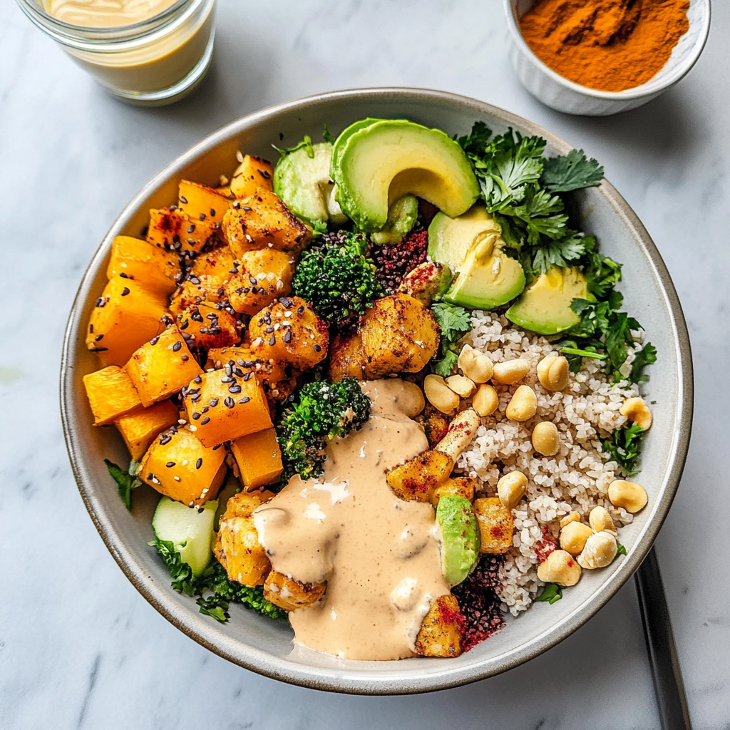 Recipe preparation for buddha bowl