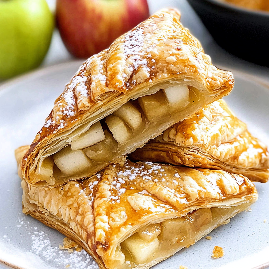 Recipe preparation for apple turnovers