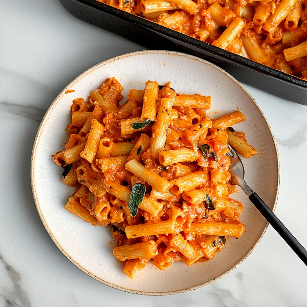 Recipe preparation for baked pasta