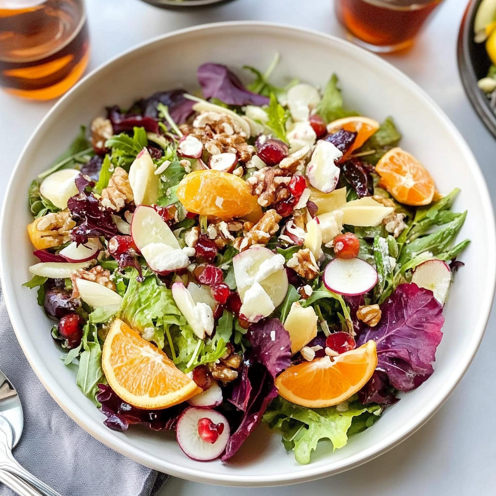 Recipe preparation for autumn salad