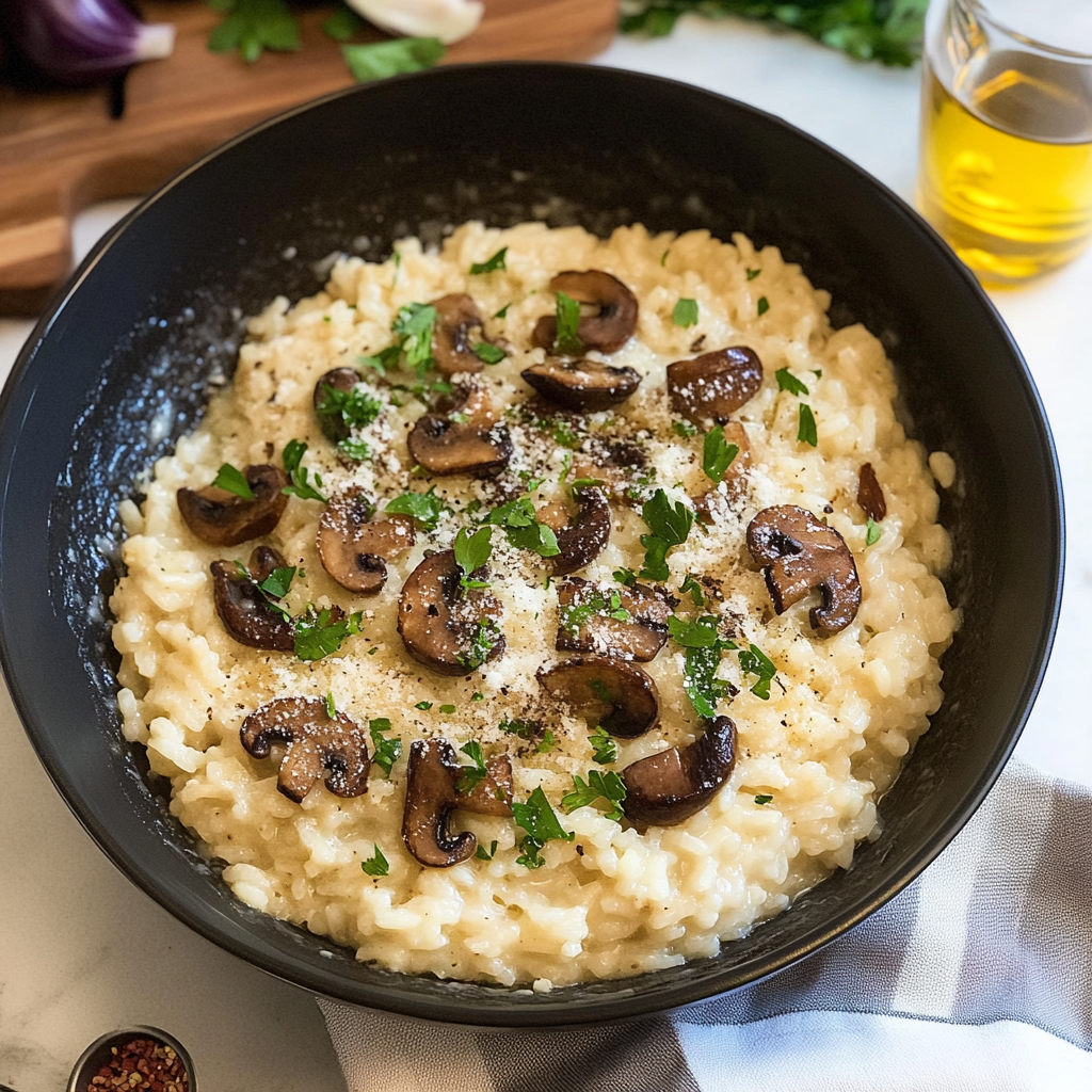 Recipe preparation for risotto recipes