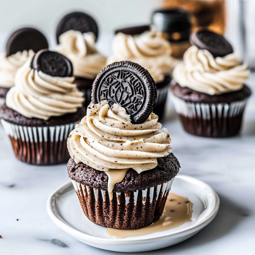 Recipe preparation for oreo cupcakes