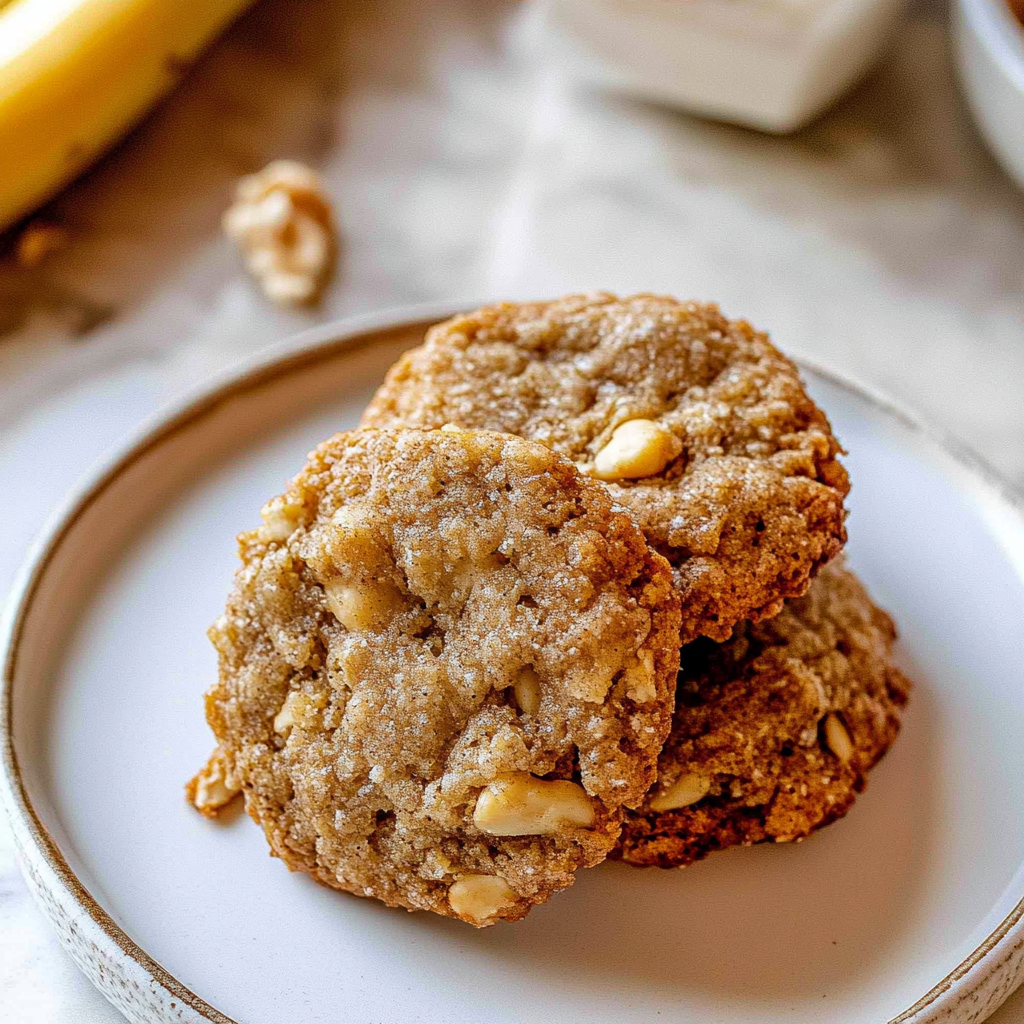 Recipe preparation for banana bread cookies