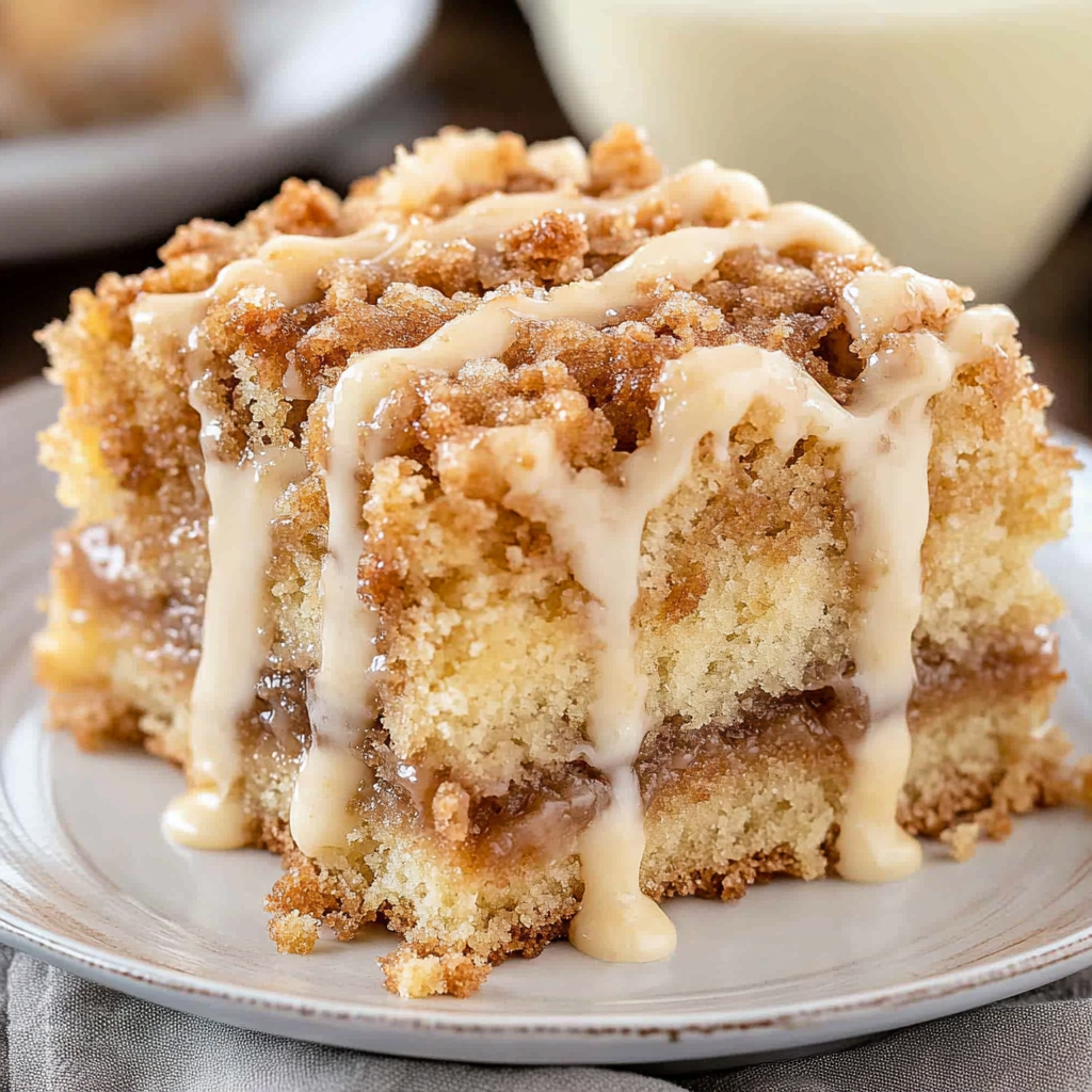 Recipe preparation for sour cream coffee cake