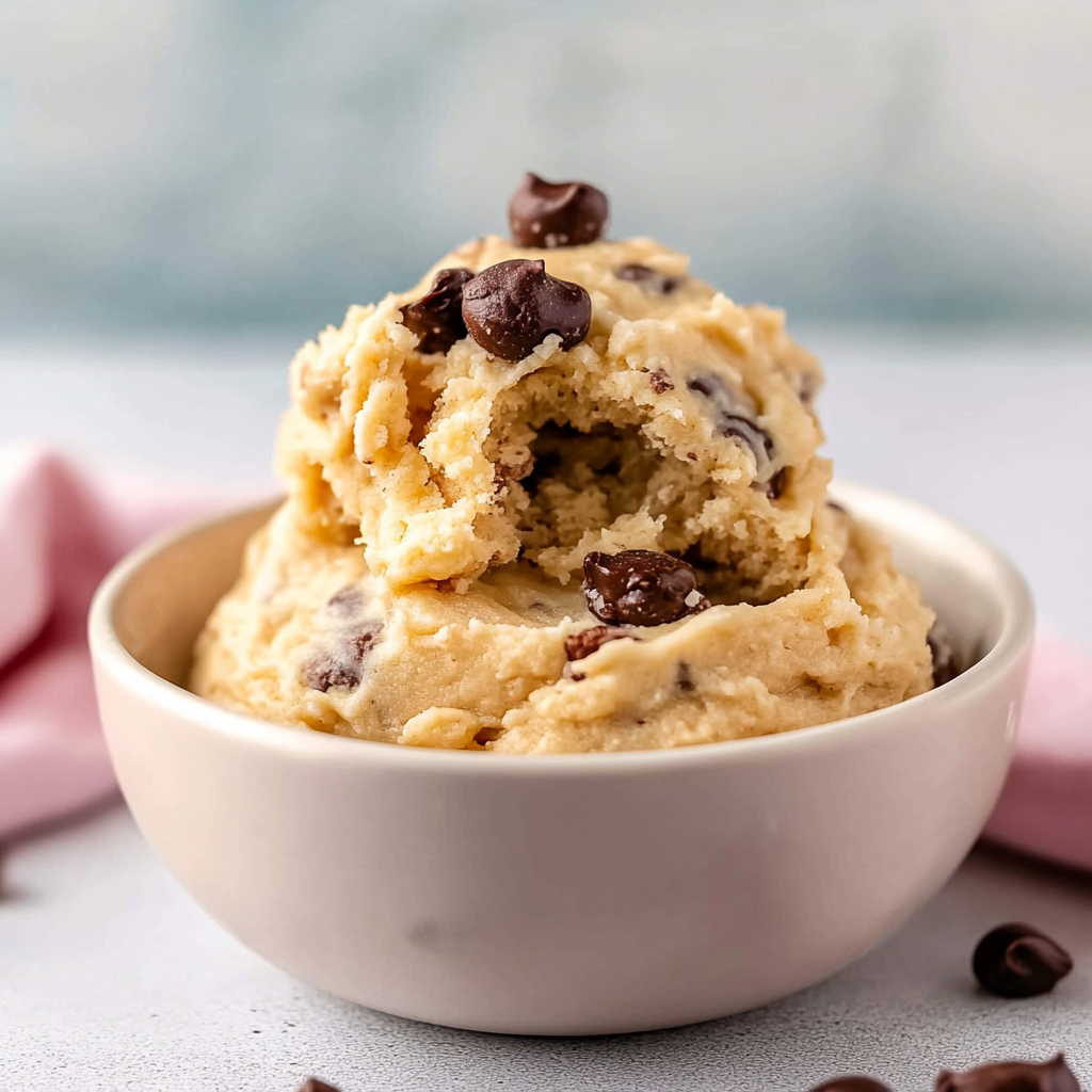 Recipe preparation for edible cookie dough