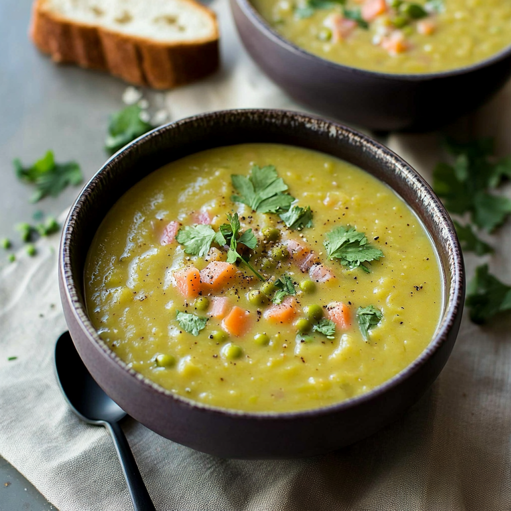 Recipe preparation for split pea soup