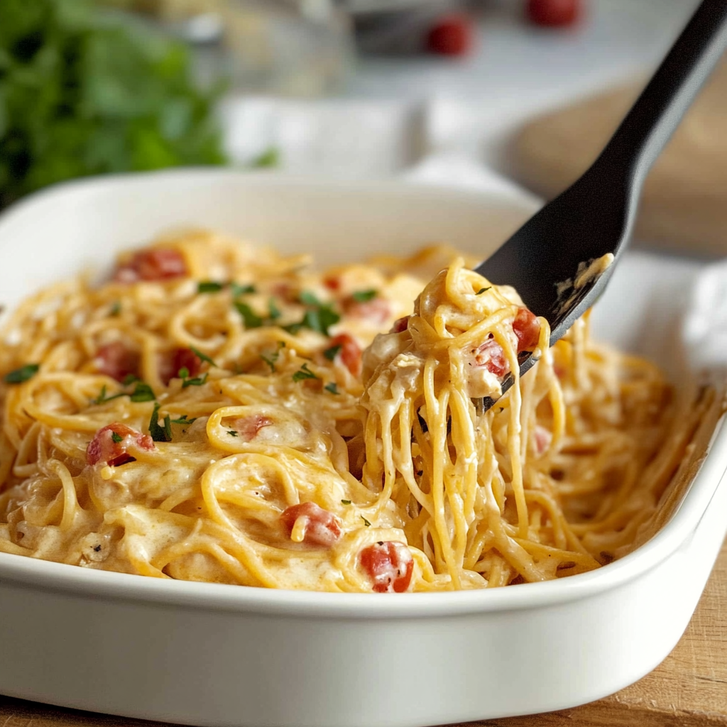 Recipe preparation for chicken spaghetti