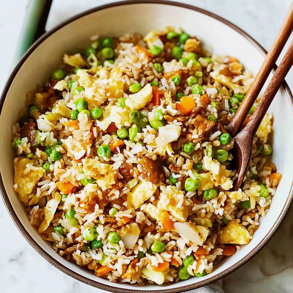 Recipe preparation for Fried Rice