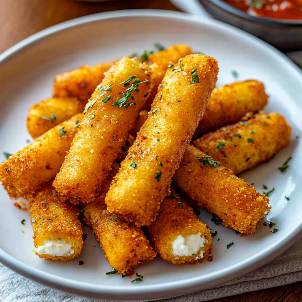 Recipe preparation for homemade mozzarella sticks