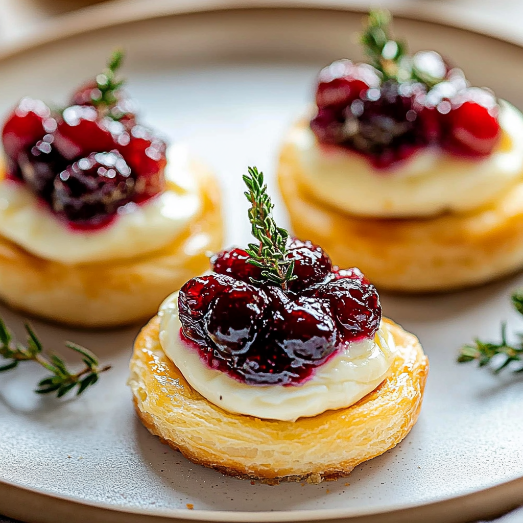 Recipe preparation for cranberry brie bites