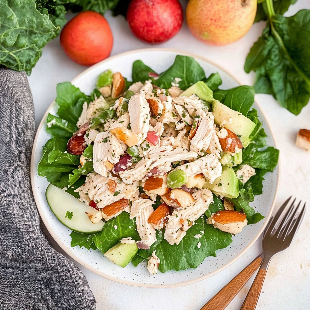 Recipe preparation for greek yogurt chicken salad