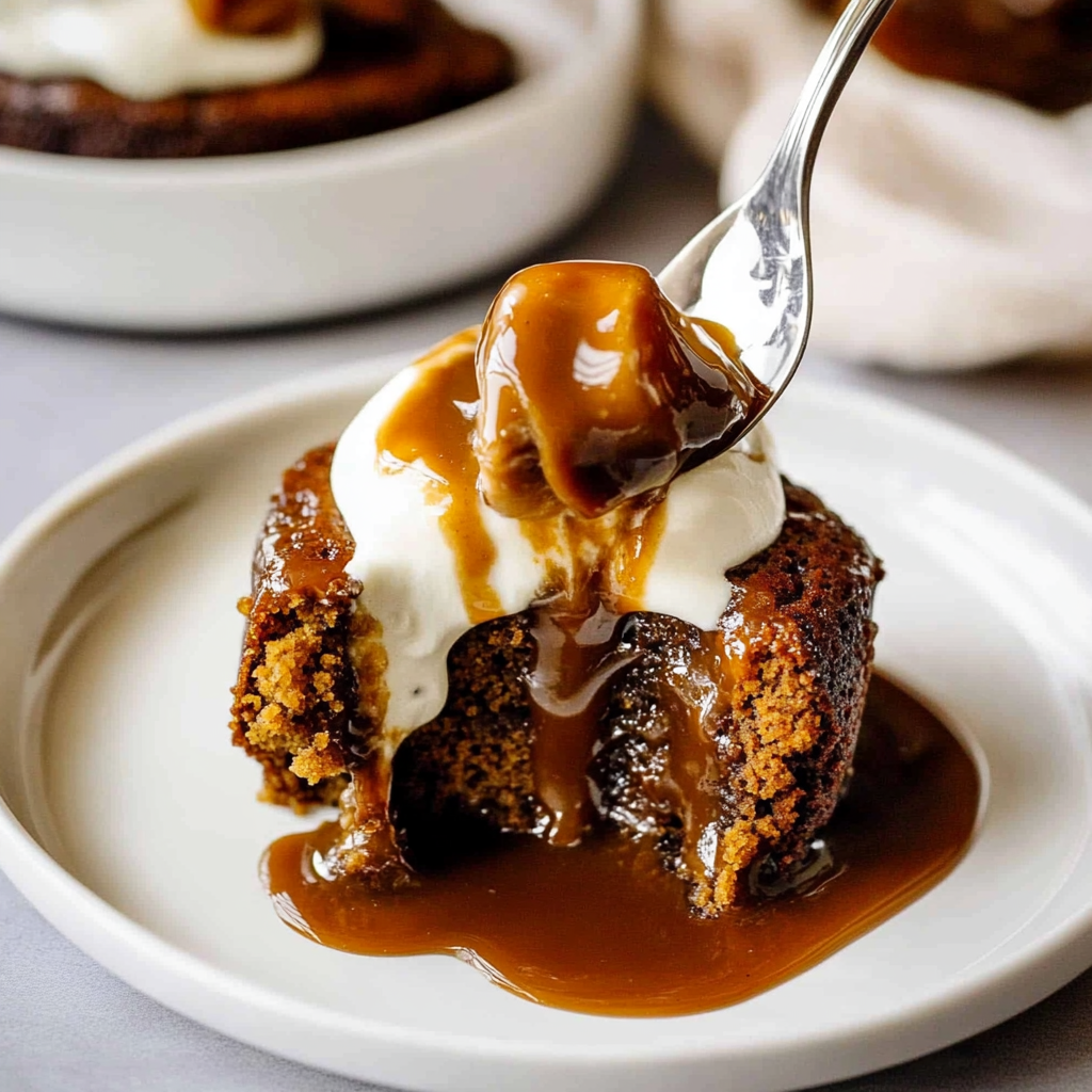 Recipe preparation for sticky toffee pudding