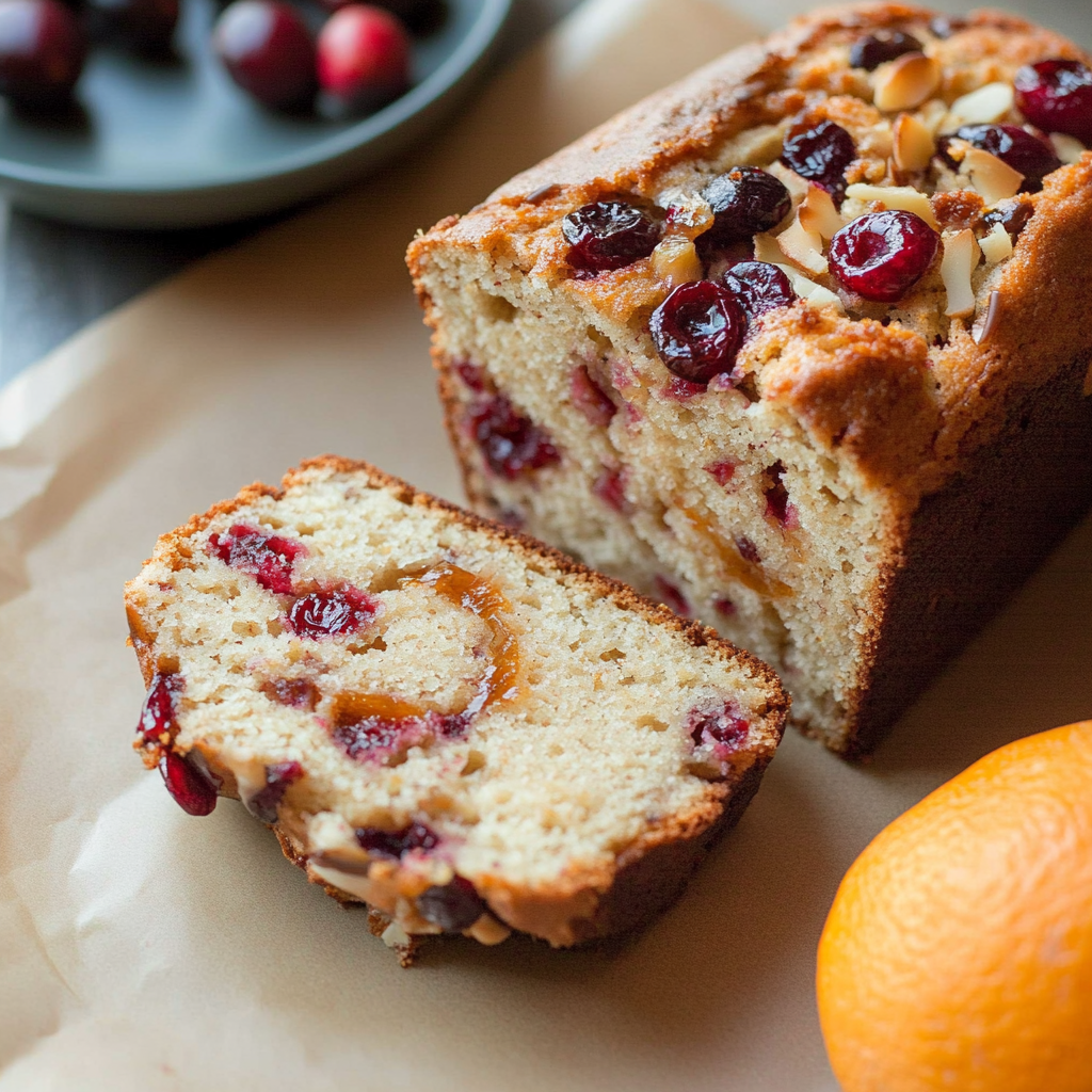 Recipe preparation for cranberry orange bread
