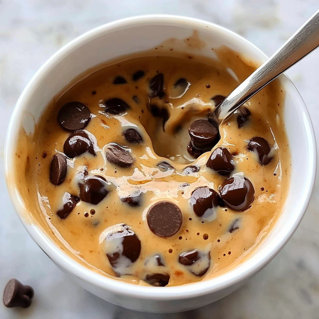 Recipe preparation for chocolate chip mug cake