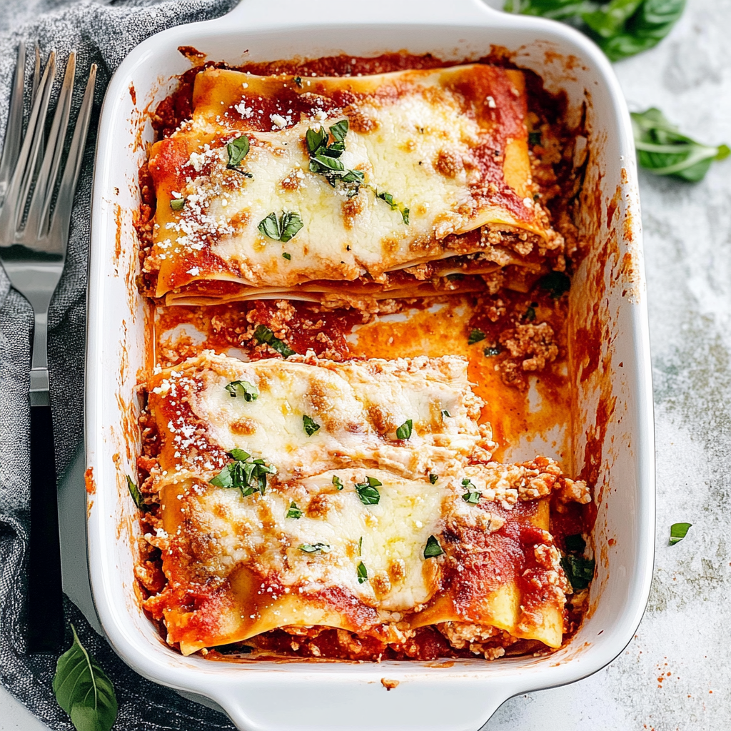 Recipe preparation for lasagna recipe with ricotta