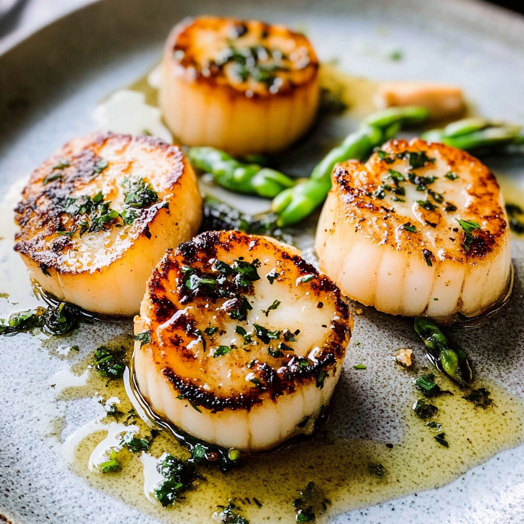 Recipe preparation for scallops seared recipe