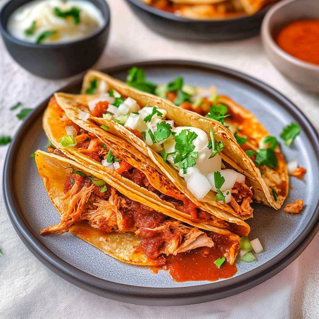 Recipe preparation for chicken birria tacos