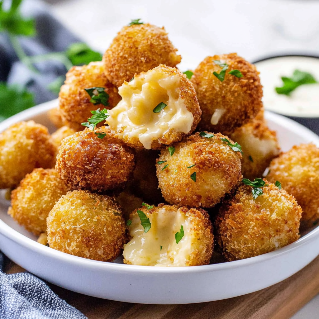 Recipe preparation for mac and cheese bites