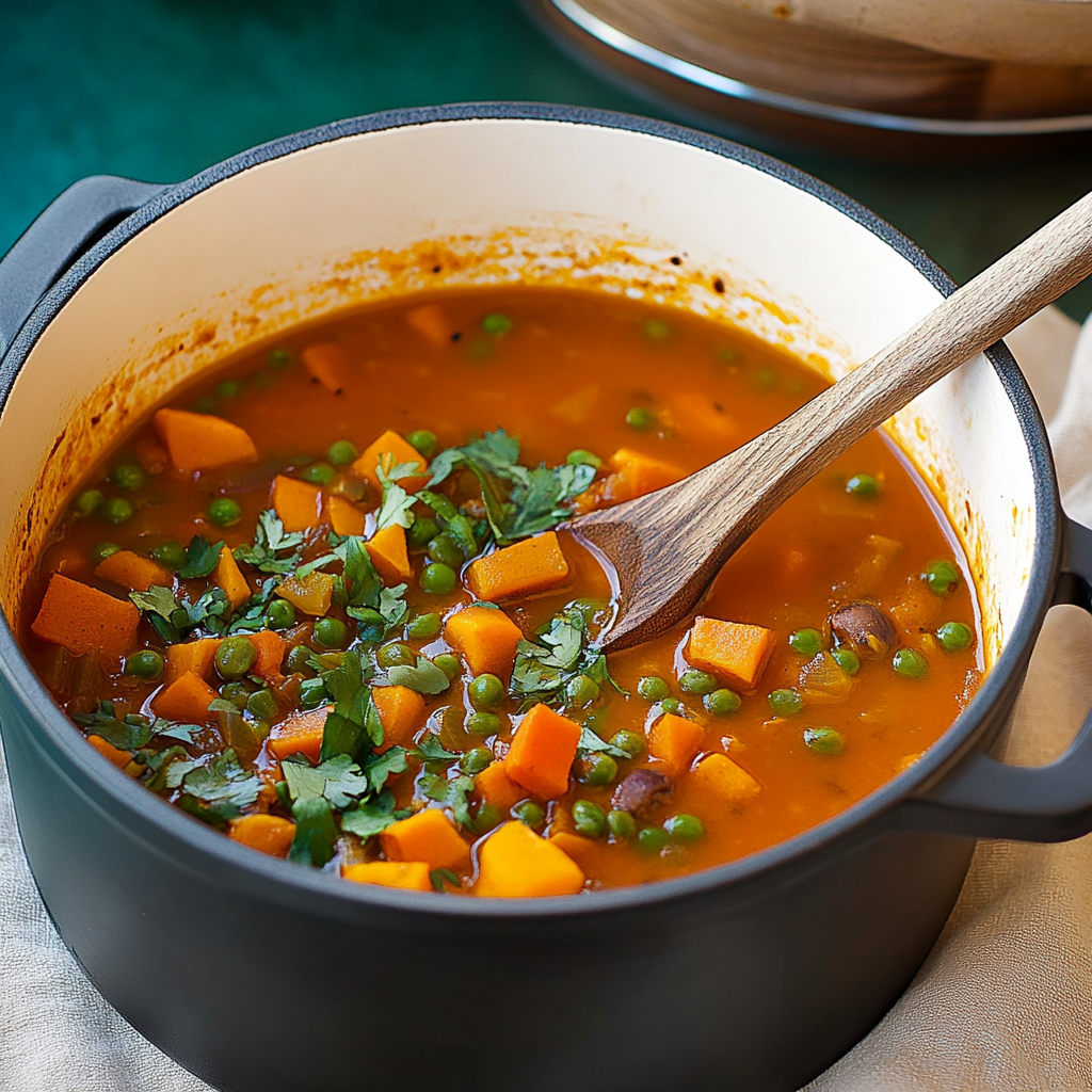 Recipe preparation for sweet potato soup