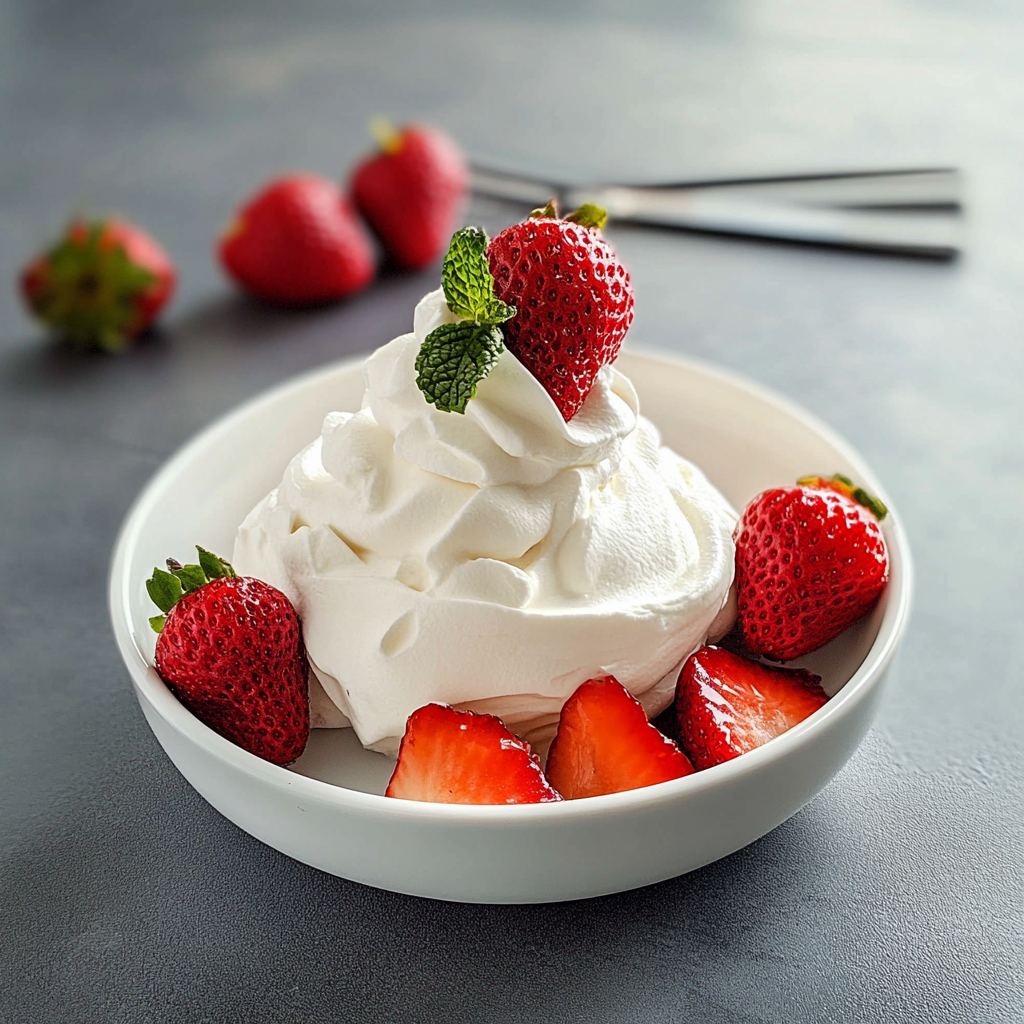 Recipe preparation for whipped cream recipe