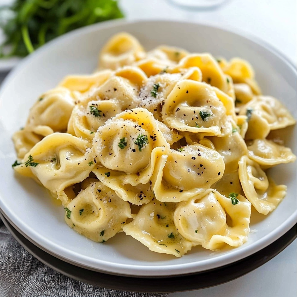 Recipe preparation for Cheese tortellini